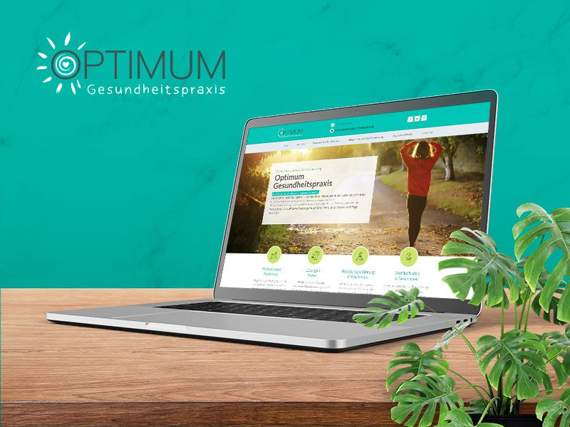 Website von Webboxes für die Gesundheitspraxis Optimum